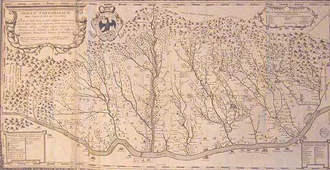 Reproducere după harta Ţării Romneşti a Stolnicului Constantin Cantacuzino